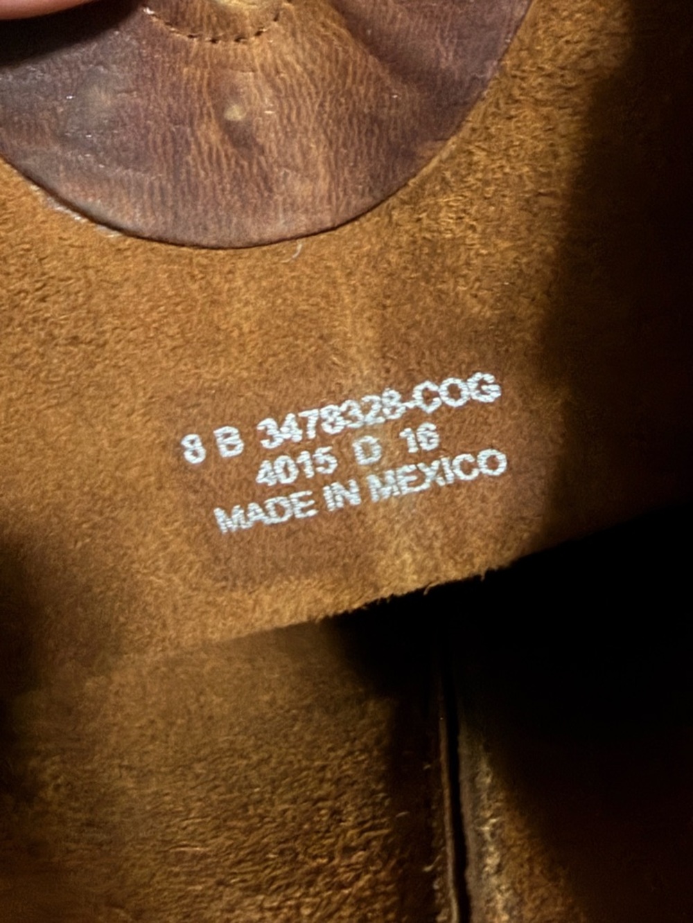 Tall Leather Riding Boots in Cognac Brown - Picture 10 of 13